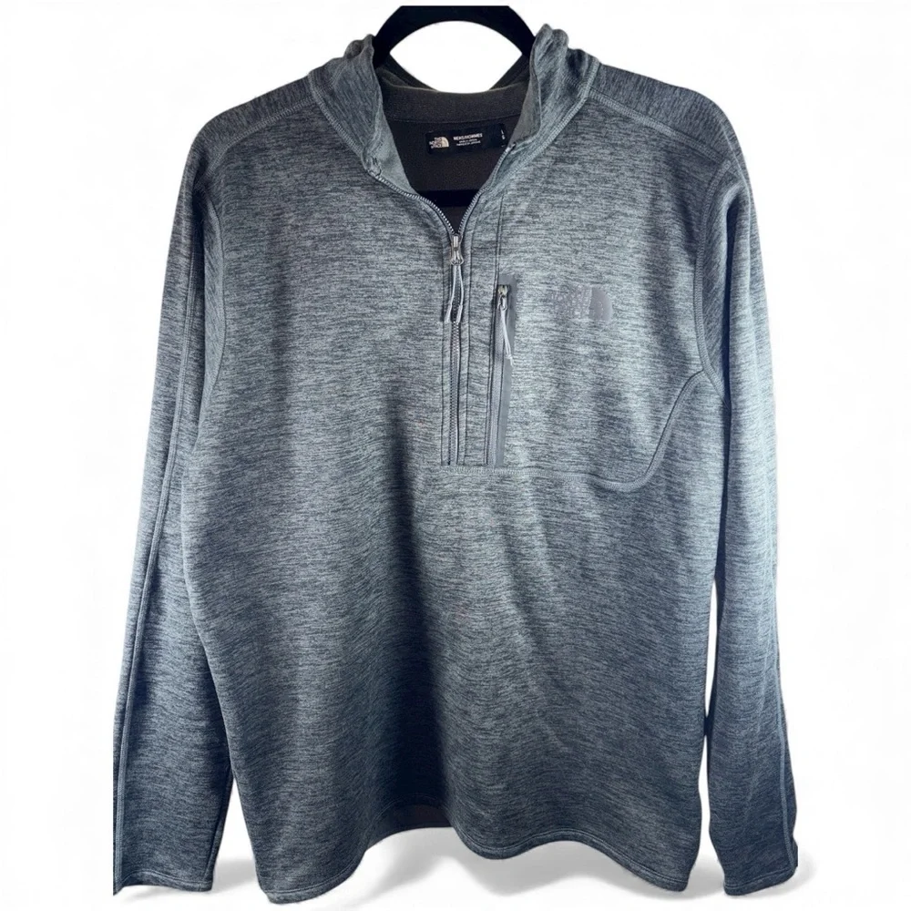 The North Face fleece Men's charcoal canyonlands Quarter-Zip shirt